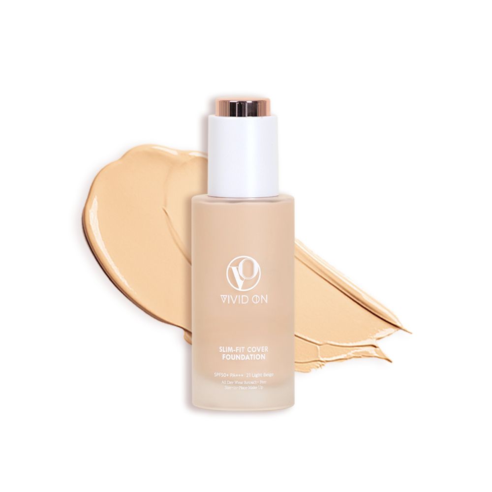 Vivid On Slim Fit Cover Foundation 60ml : Sun protection, Whitening, Wrinkles Improvement _ Made in KOREA