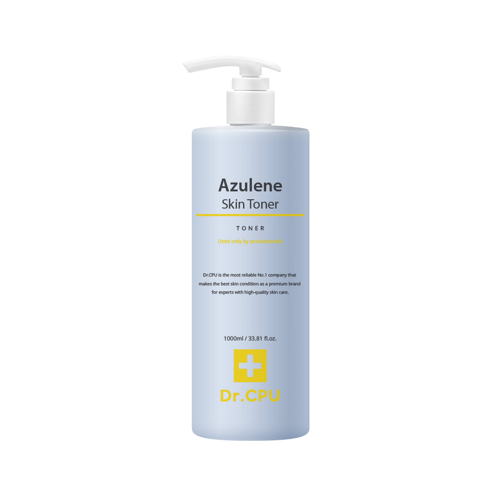 [Dr. CPU] Azulene Skin Toner 1000ml _ Gentle Care for Sensitive Skin with Natural Botanical Extracts _ Made in Korea