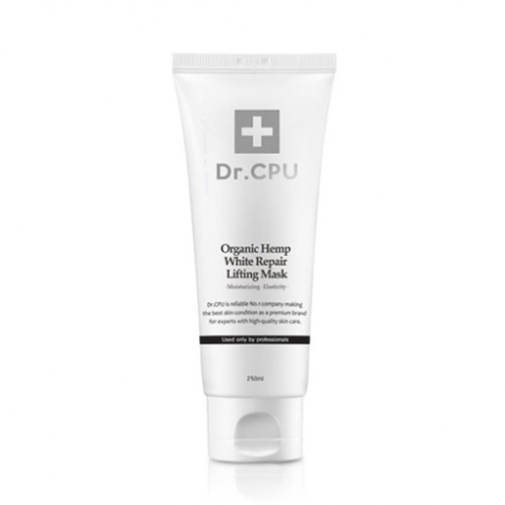 Dr. CPU Organic Hemp White Repair Lifting Mask 250ml – Professional Aesthetic Grade, Intensive Soothing & Firming Care – Made in Korea