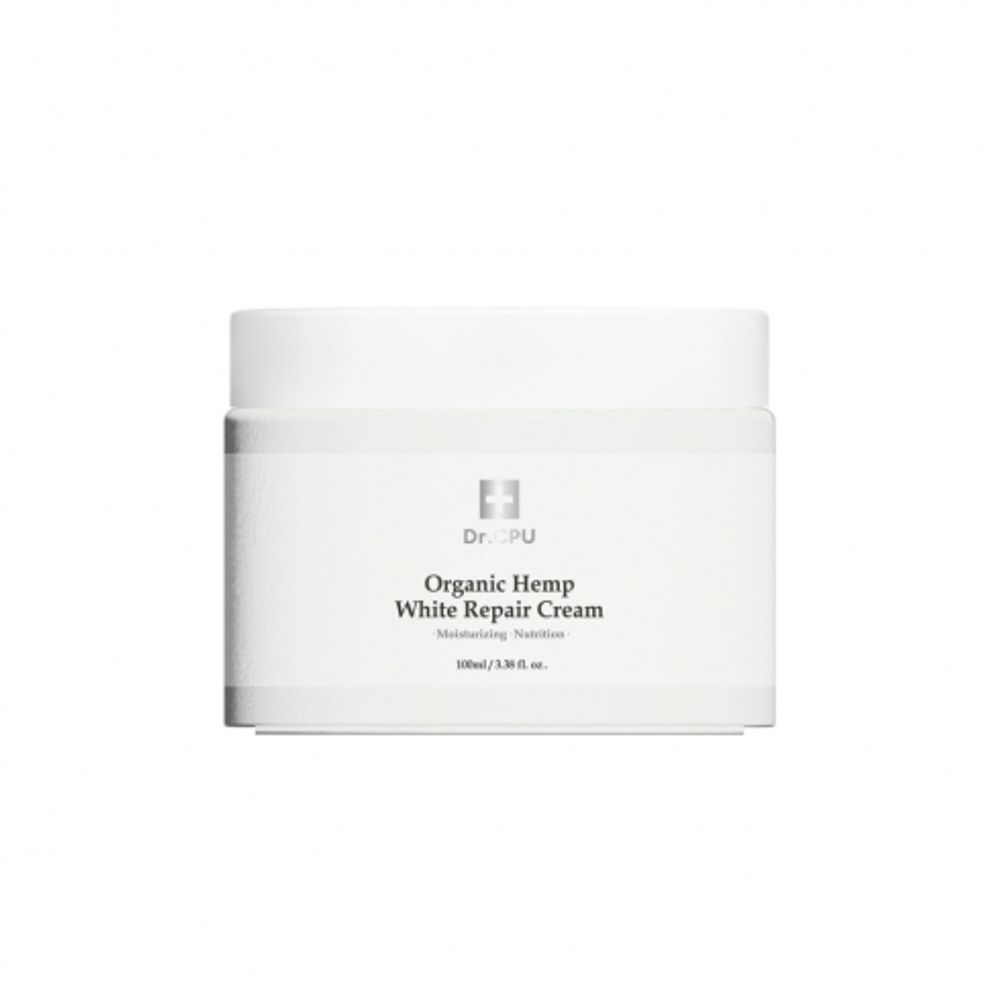 Dr. CPU Organic Hemp White Repair Cream 100ml – Deep Nourishment & Firming Without Stickiness, Brightening , Anti-Wrinkle Dual Function _ Made in Korea