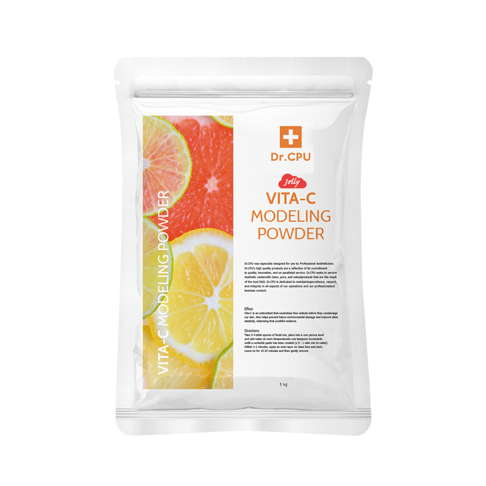 Dr. CPU Jelly Modeling POWDER _ Vitamin C (Brightening) 1kg _ For dull and rough skin , Boosts radiance and hydration with Vitamin C & Arbutin _ Made in Korea