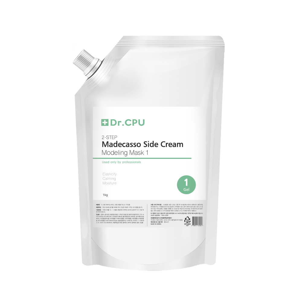 [Dr. CPU] 2-Step Madecassoside Cream Modeling Mask 1kg _  Barrier Strengthening Solution for Sensitive and Damaged Skin _ Made in Korea