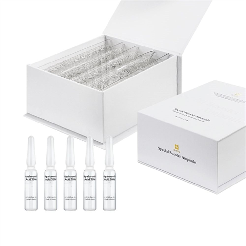 Dr. CPU Hyaluronic 70% Premium Booster Ampoule 2ml x 100ea _ Deep Hydration & Skin Barrier Care _ Made in Korea