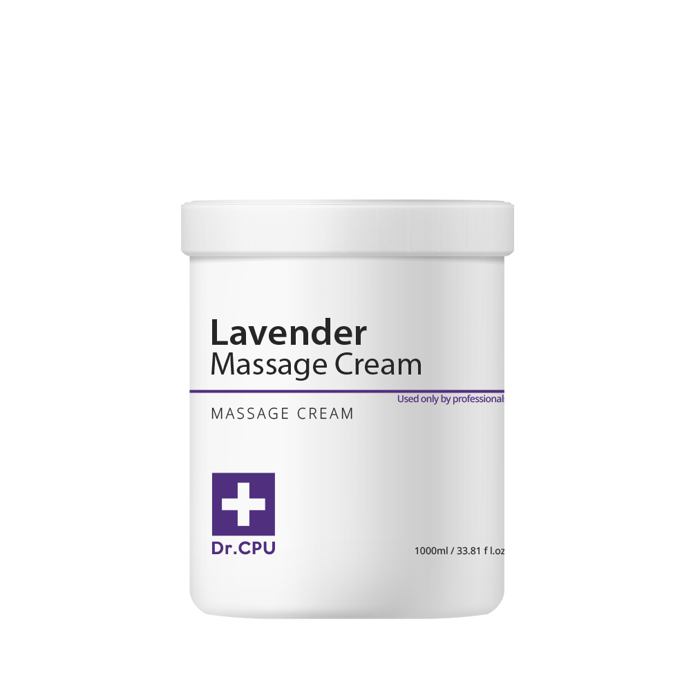 Dr. CPU Lavender Massage Cream 1000ml – Deep Moisture & Aromatherapy Skin Soothing Care _ Made in Korea