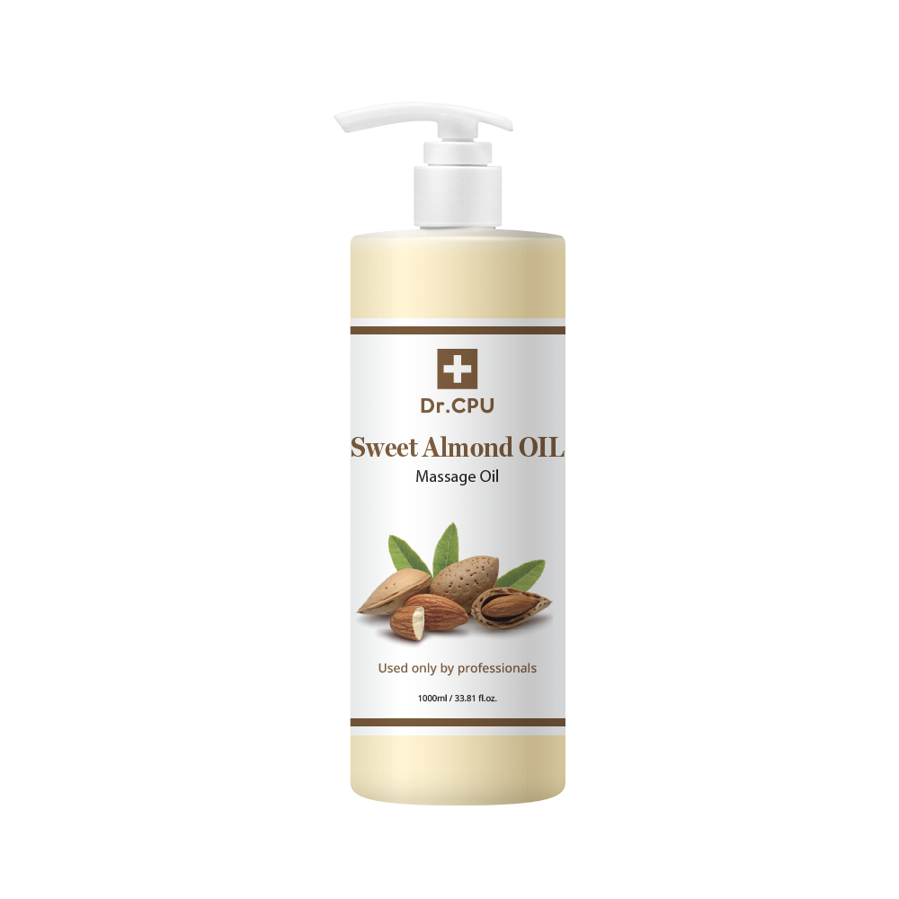 Dr. CPU Sweet Almond Oil 1000ml – Nutrient-Rich Moisturizing & Firming Body Oil