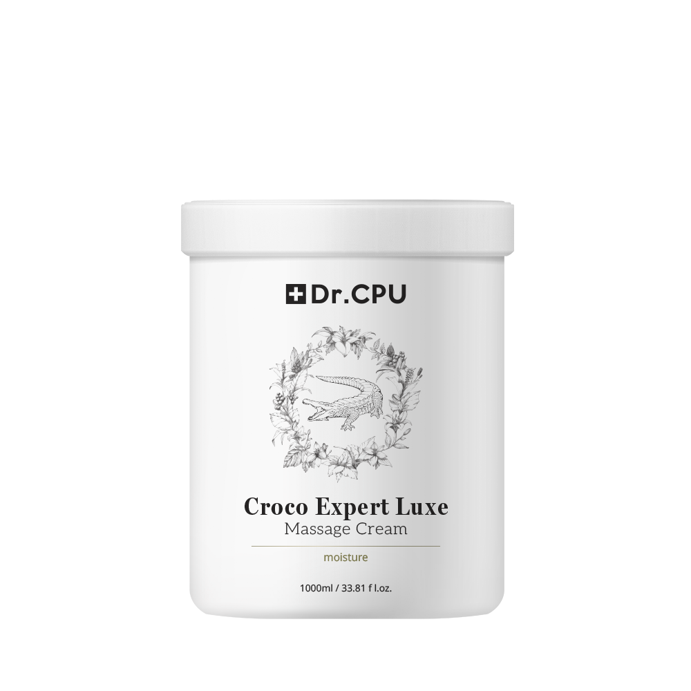 Dr. CPU Croco Expert Luxe Massage Cream 1000ml _ Deep Moisturizing and Firming Care Powered by Crocodile Oil _ Made in Korea