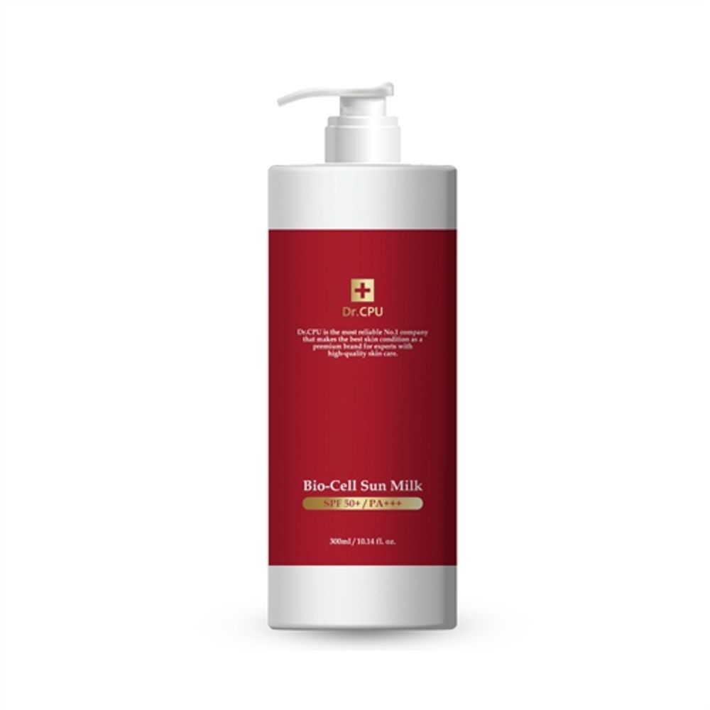 Dr. CPU Bio Cell Sun Milk 300ml _ 4-Way Protection Moisturizing Brightening Sunscreen _ Made in Korea