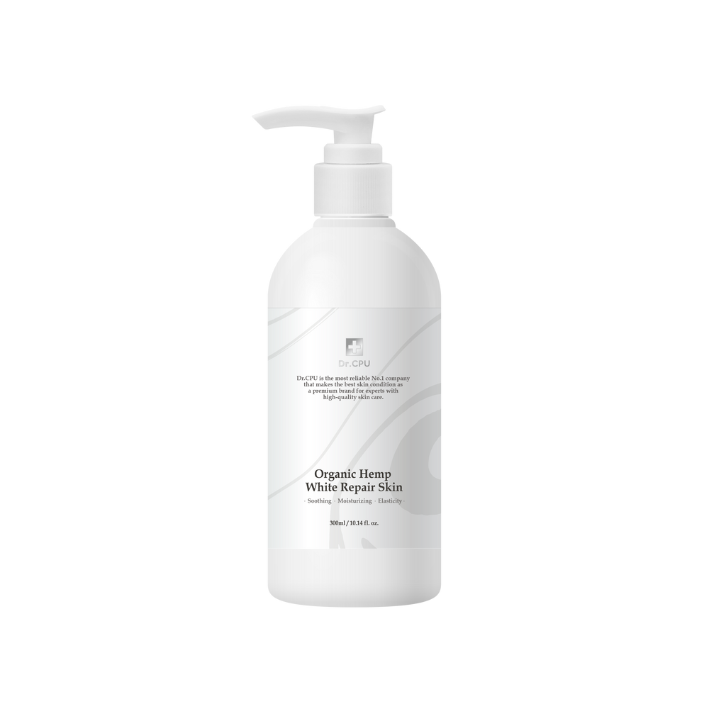 Dr. CPU Organic Hemp White Repair Skin 300ml – Next-Generation Green Beauty Ingredient for Clear & Healthy Skin Care _ made in Korea