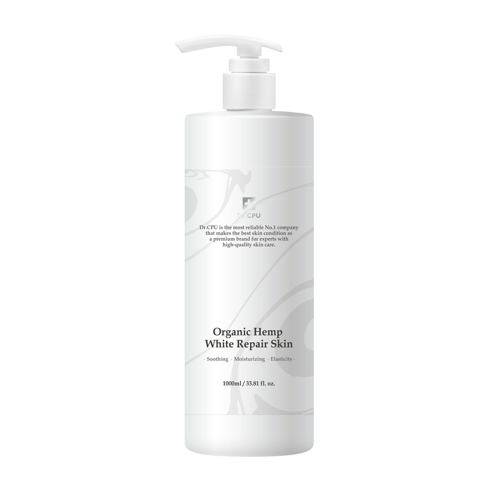 Dr. CPU Organic Hemp White Repair Skin 1000ml – Next-Generation Green Beauty Ingredient for Clear & Healthy Skin Care _ made in Korea