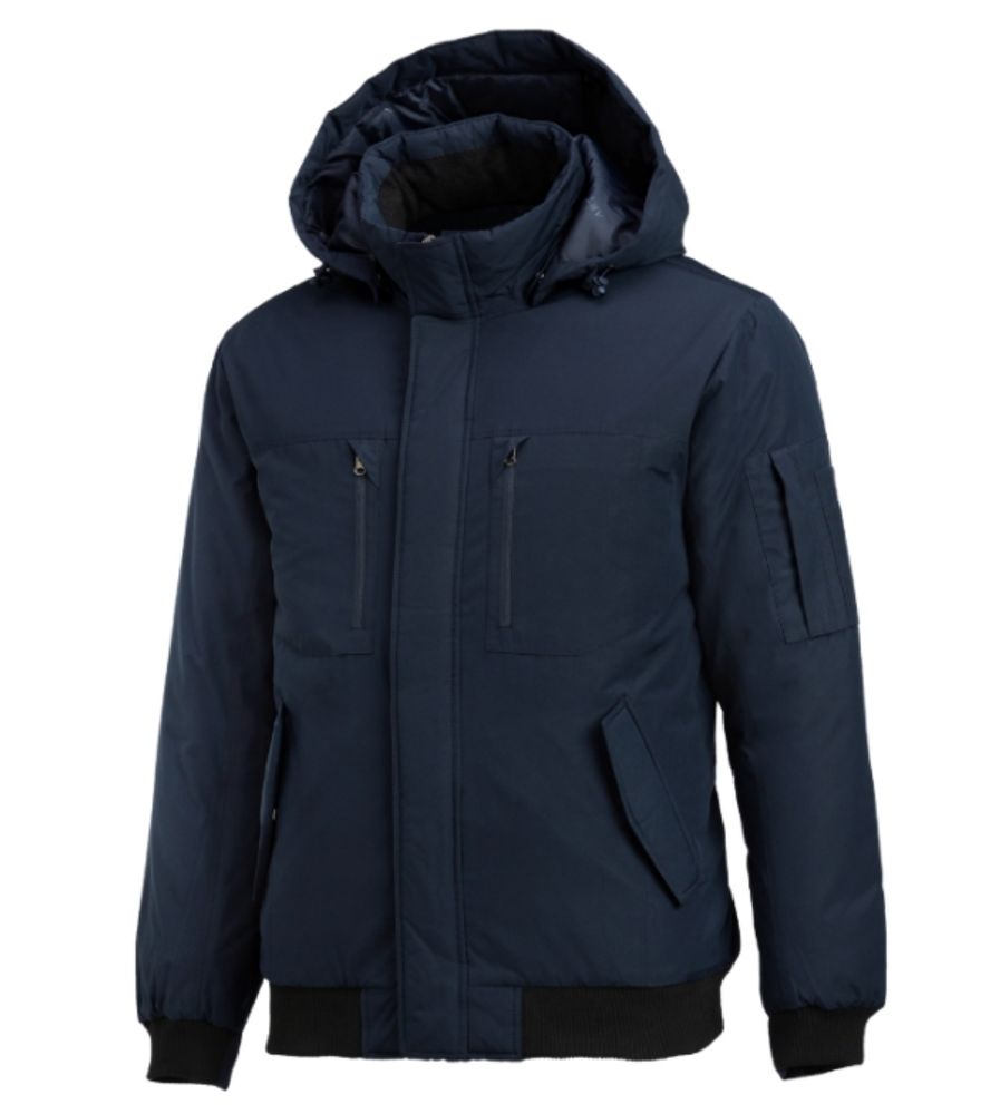 [Heidi] W-781 dark blue winter jumper, workwear, team clothes_ life waterproof, antistatic lining