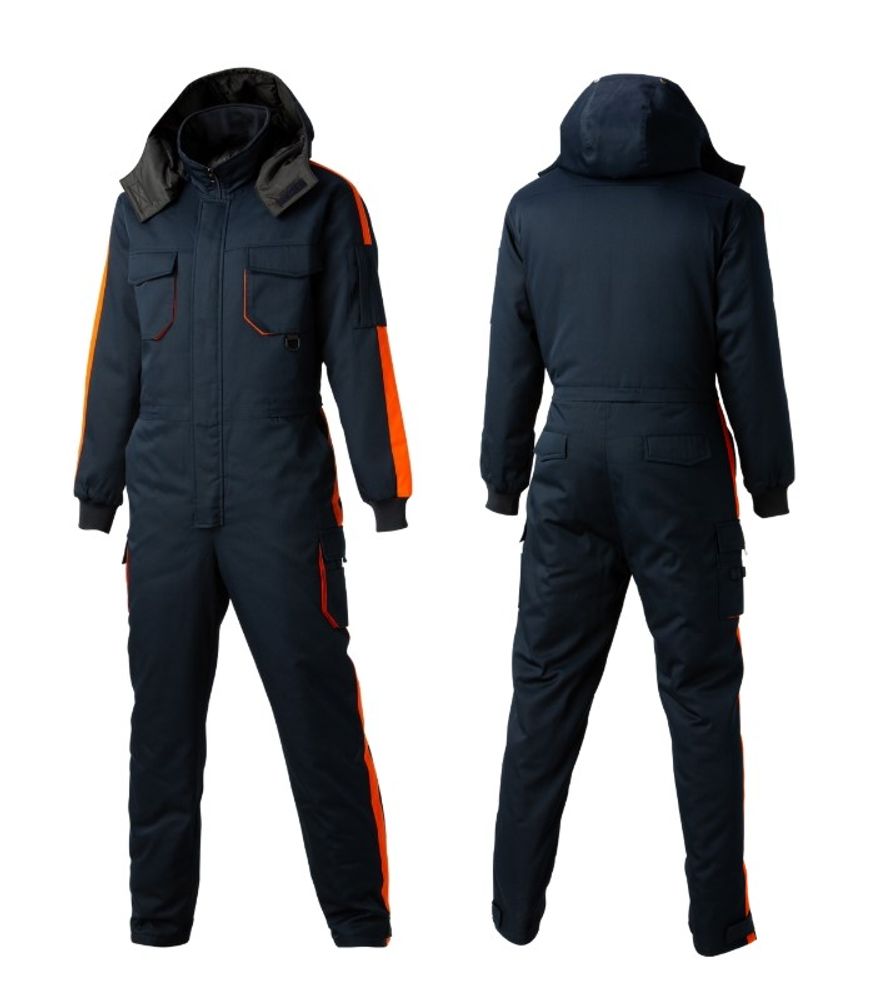 [Heidi] SJ-5 color / orange winter suzuki_ hoody removable, waist zipper, winter work clothes, dress, maintenance clothes