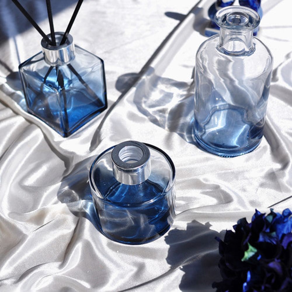 [It`s My Flower] Diffuser Container My Blue glass bottle