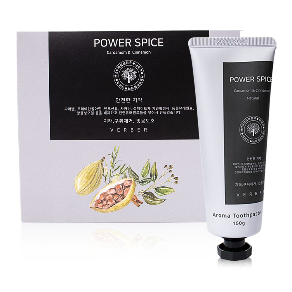 [Verber] Power Spicy Toothpaste (1 box)_150g*5ea Cardamom, Cinnamon Aroma Toothpaste, Fragrance Scaling, Whitening _ Made in KOREA