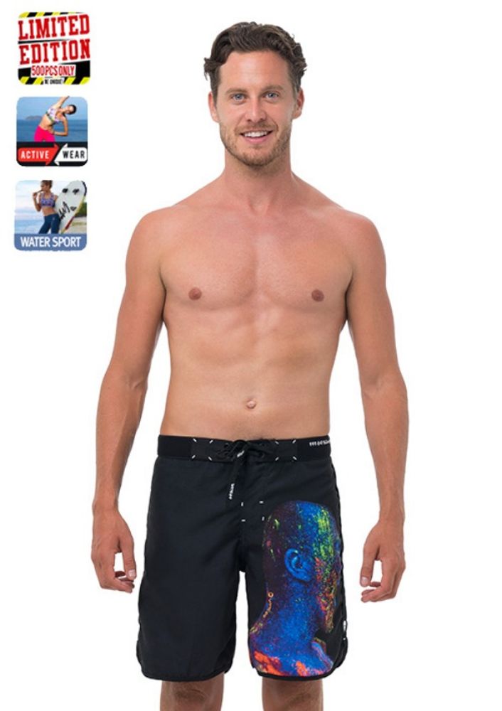 [69SLAM] Men's Expressionist Medium Board Short, Bottom, Limited Edition, Men's Swimwear, Beachwear, Short Pants, Swimming Trunks