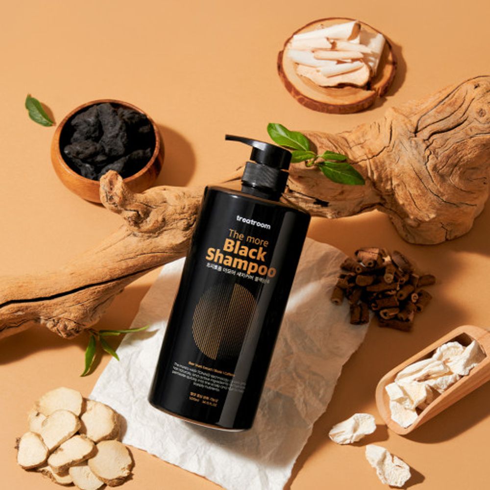 [TREATROOM] The More Gray Hair Cover hair shampoo, 1010ml, hair dye for gray hair, relieving hair loss symptoms with brewer's yeast extract, dyeing shampoo, gray hair cover, scalp care