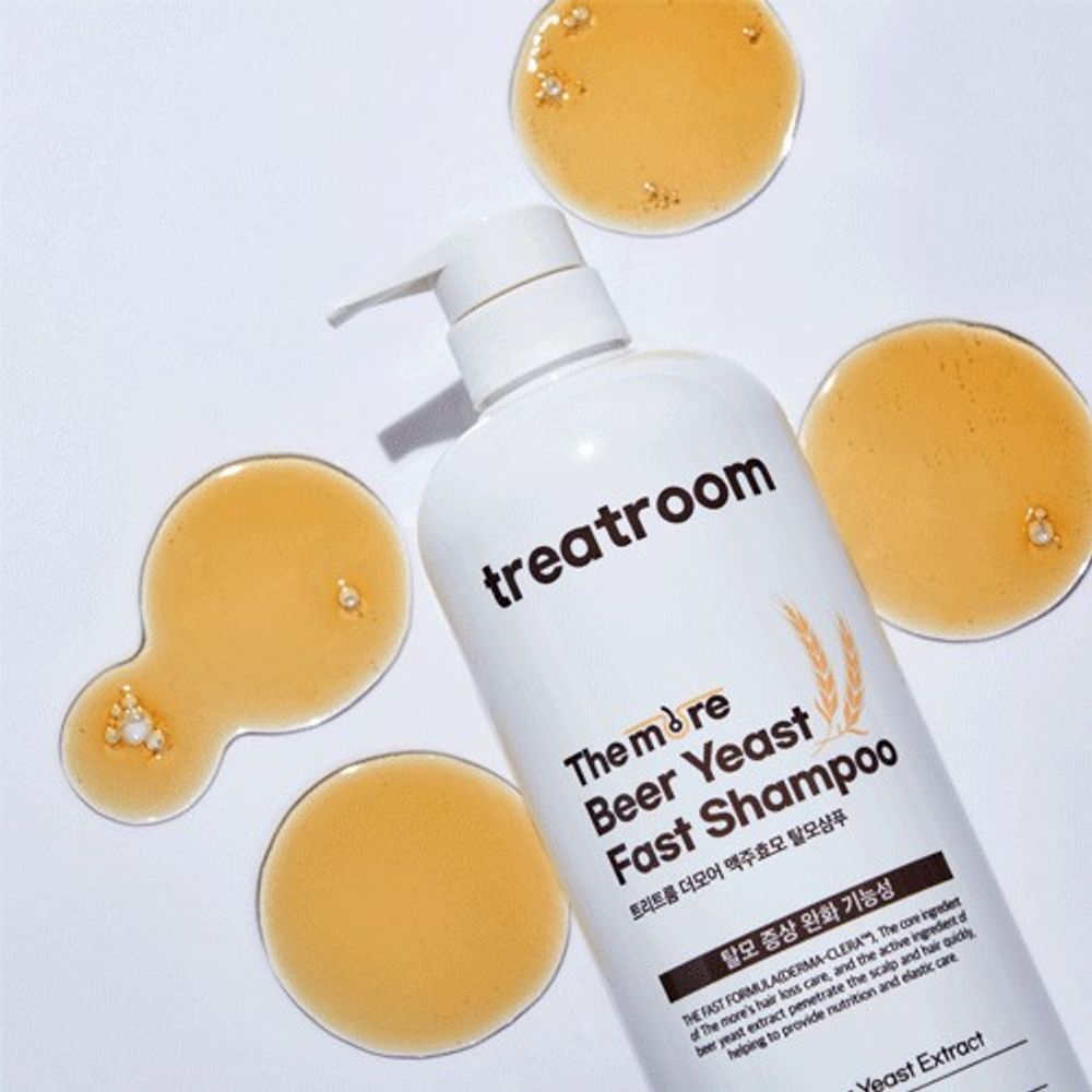 [TREATROOM] The More Beer Yeast Hair Loss Shampoo, 1030ml, woody scent, brewer's yeast extract relieves hair loss symptoms hypoallergenic functional hair shampoo, scalp care, hair care
