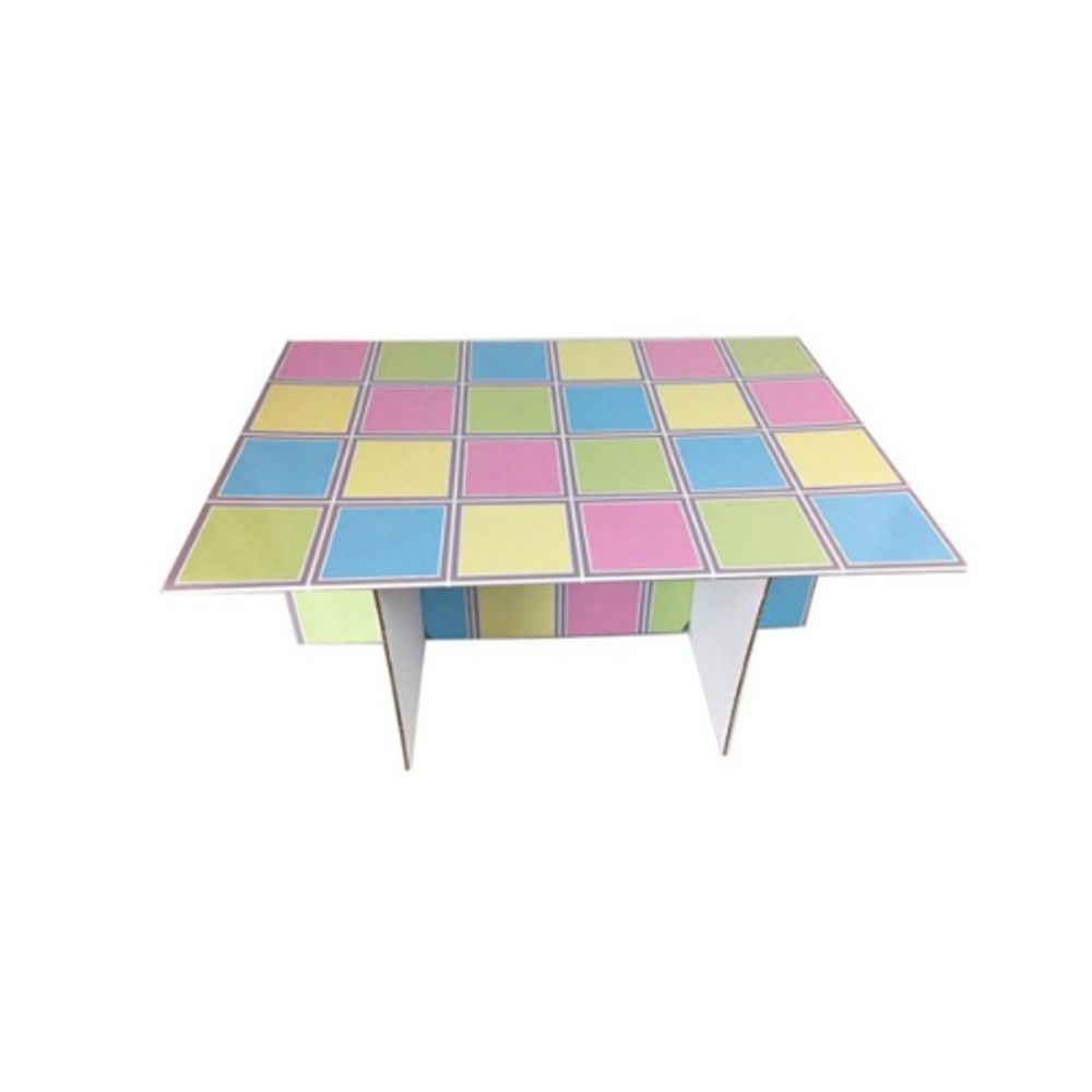 Box Partner] Color Picnic Table Festival Foldable Multi-Use Paper Box Table