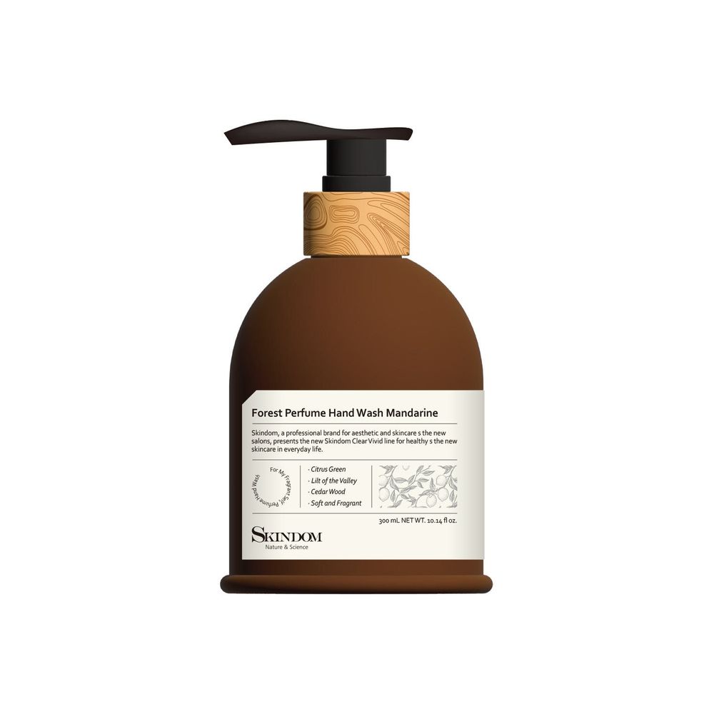 SKINDOM Forest Perfume Hand Wash 300ml Mandarin Scent Gentle Moisturizing Botanical Hand Cleanser _Made in Korea