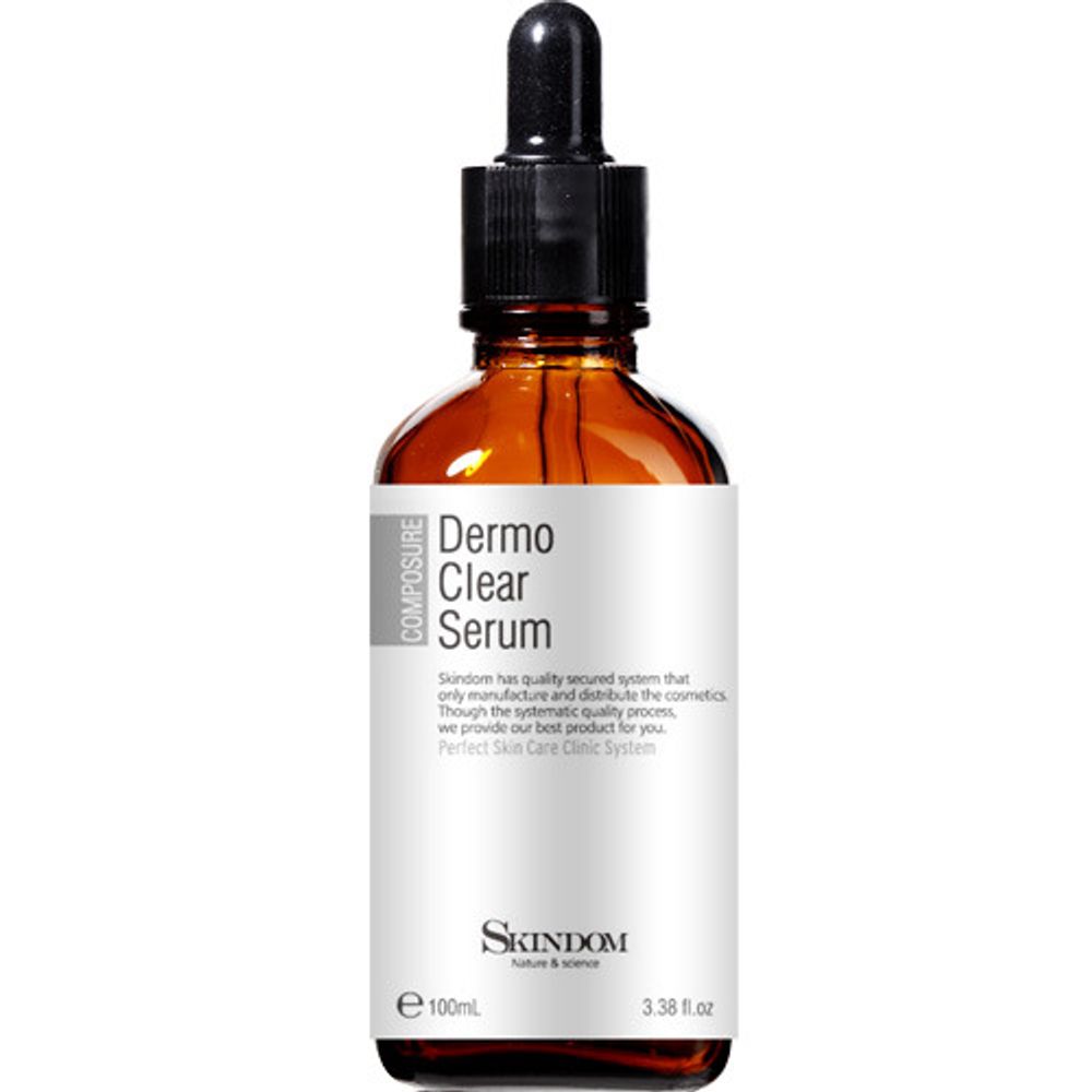 [Skindom] Dermo Clear Serum, 100ml _ 100% high ginseng extract undiluted solution, highly concentrated water-soluble serum without added oil, exclusive for troubled skin, For Skincare shop _ Made in KOREA