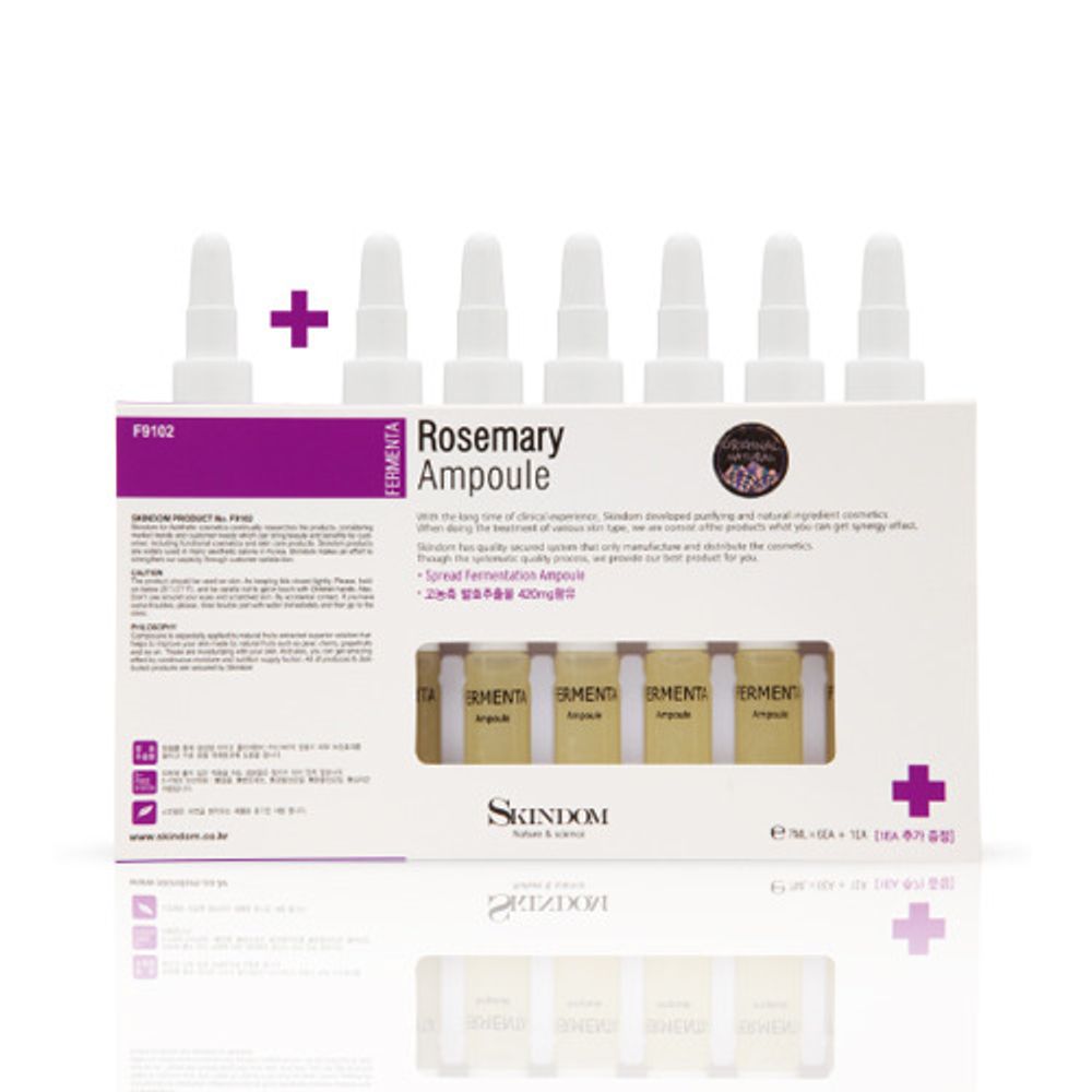 [skindom] Fermenta Ampoule Rosemary (7ml x 7ea) - Elastic, highly concentrated ampoule_ Made in KOREA