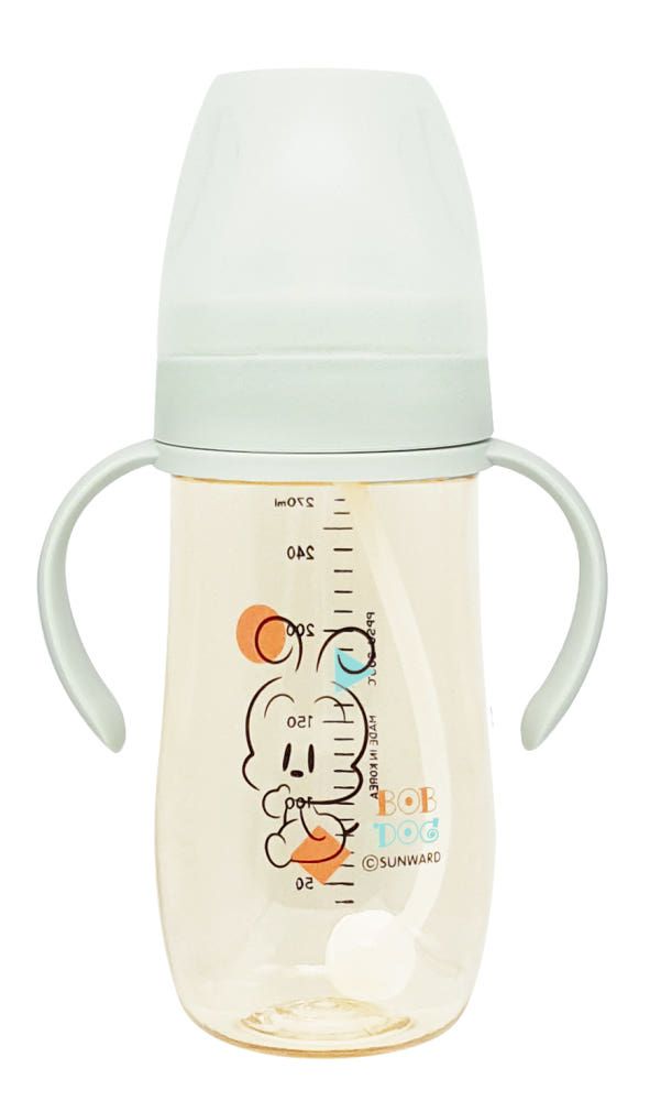 IBYEOL Friends Little BOBDOG Premium PPSU Weighted Straw Cup Anti-Colic Leak-Proof Baby Water Bottle 270ml Mint_ Made in KOREA