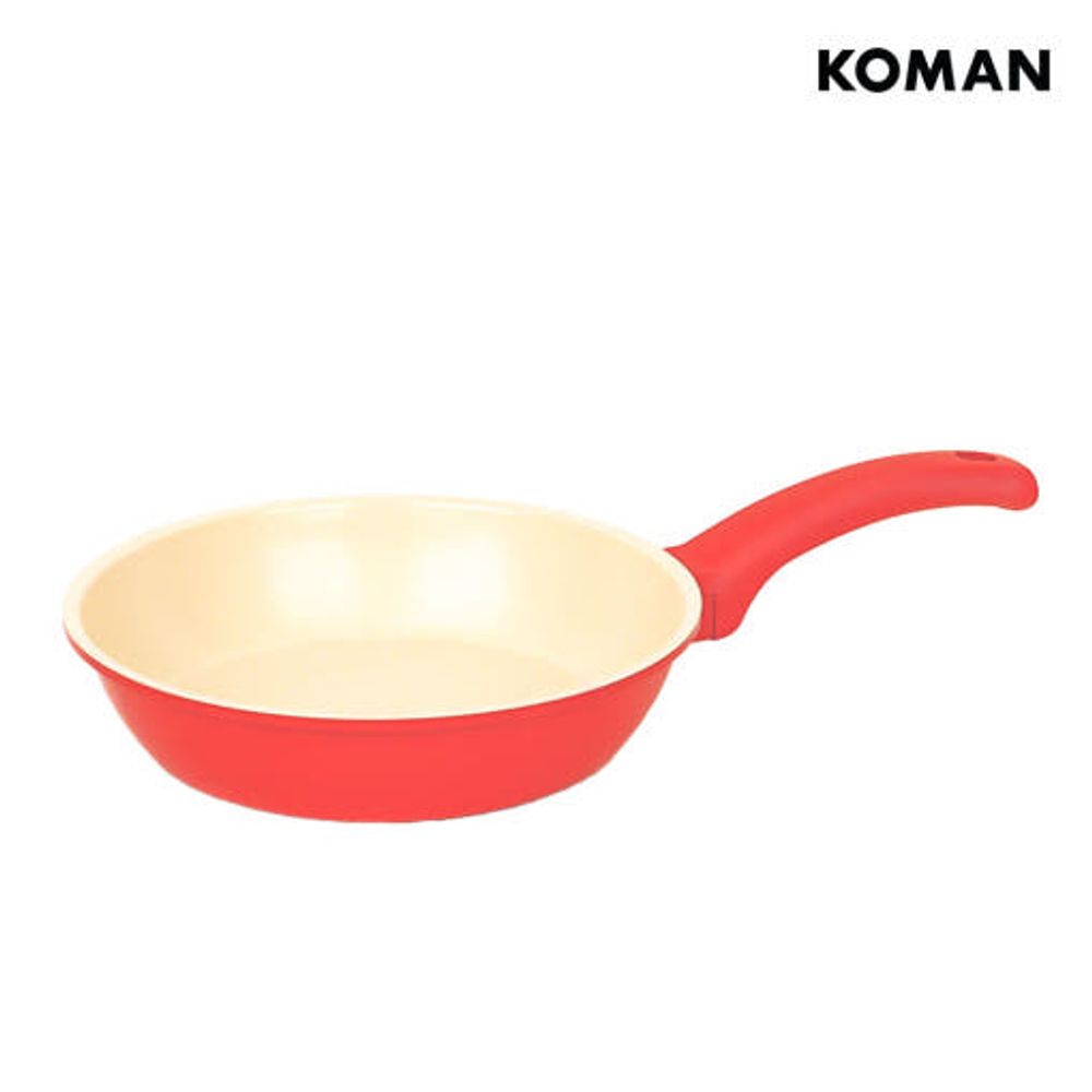 KOMAN Ecored IH Frying Pan 26cm – 6-Layer Nonstick, Die-Cast Aluminum, All Heat Source Compatible _ Made in Korea