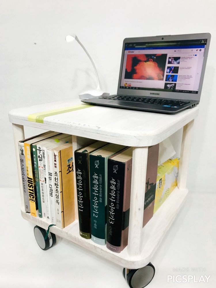 [Dosian Factory] Mobile Storage Chair_ Rolling Stool, Bookcase, Storage, Housewarming Gift, Interior Gift _Made in Korea