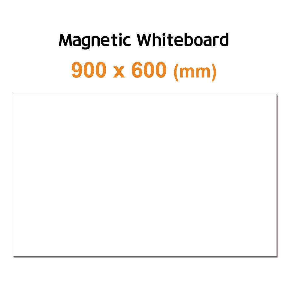 [FOBWORLD] Magnetic Whiteboard _ 900mmX600mm, Dry Erase Board with Flexible Rubber Magnet, for Steal Wall Door Fridge Factory School Office Home _ Made in Korea