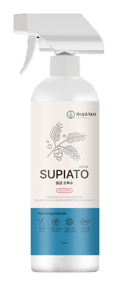 [CY_cosmetics]Supiato Sterilizing water (unscented)_Eliminate causative bacteria Harmless ingredients in the human body_  Made in Korea