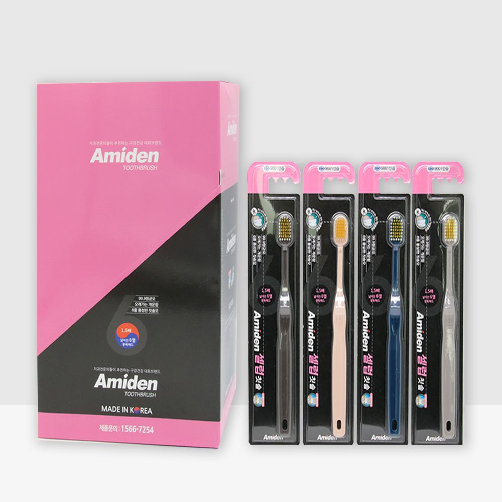 [Amiden] 12 wide-headed celebrity toothbrushes_dental toothbrush, orthodontic toothbrush, high-quality brush heads, functional toothbrushes, wide toothbrushes_Made in Korea