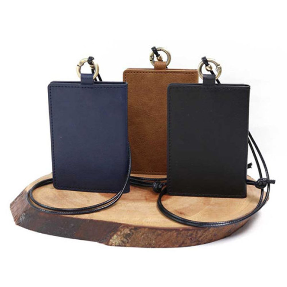 [WOOSUNG] Foldable Necklace Card Holder - Employee ID Necklace Card Holder Multi-Holder - Made in Korea