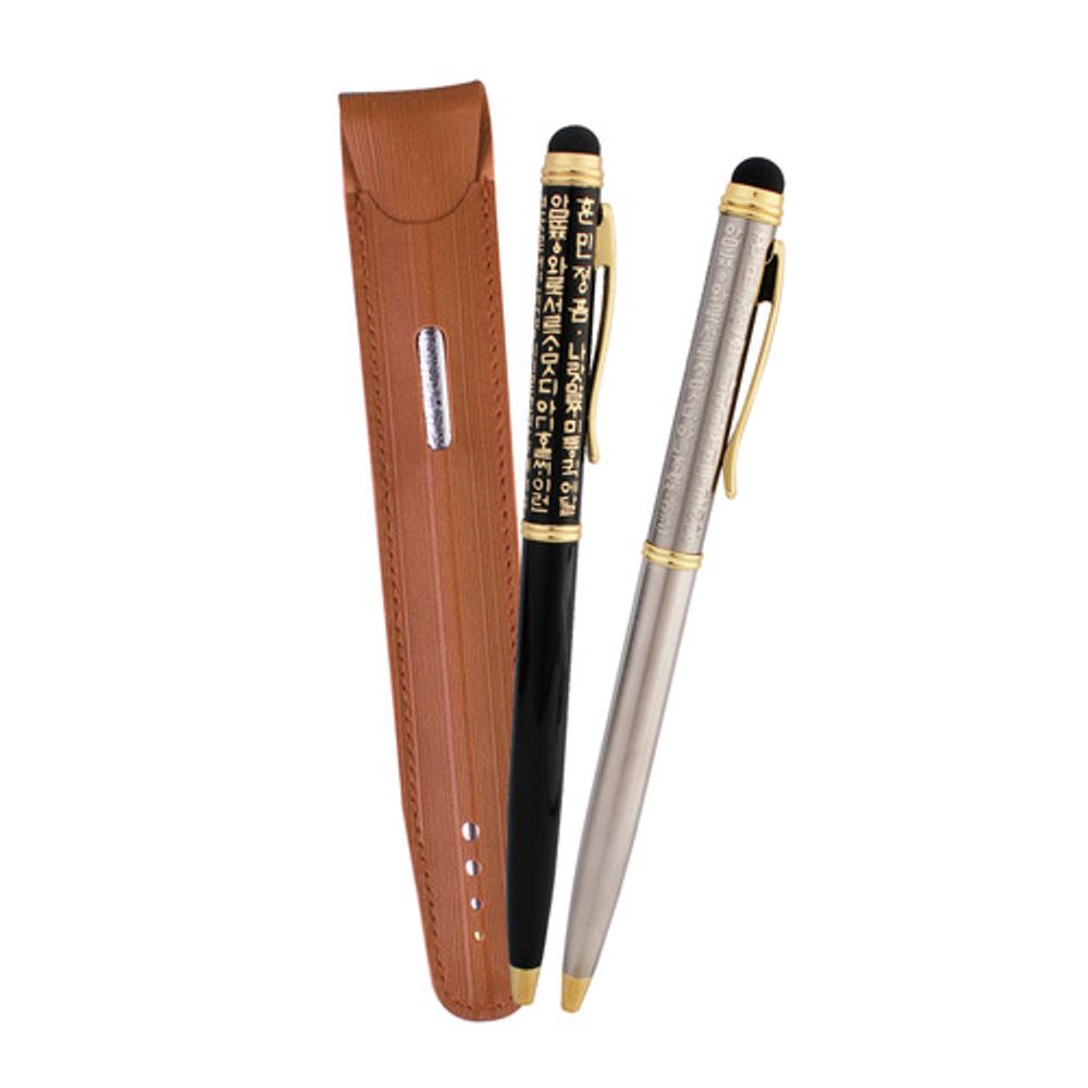[WOOSUNG] Hunminjeongeum Smart Touch Ballpoint Pen (Free Printing)-Smartphone Tablet iPad Ultra-Fine Touch Pen-Made in Korea