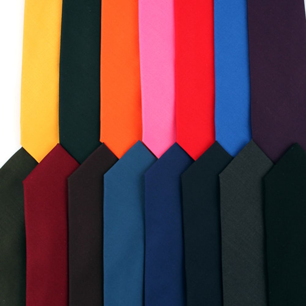 [MAESIO] KCT0139 Fashion  Solid Semi slim NeckTie 7cm 15Color _ Men's Tie, Business Office Look, Wedding Party,Made in Korea,