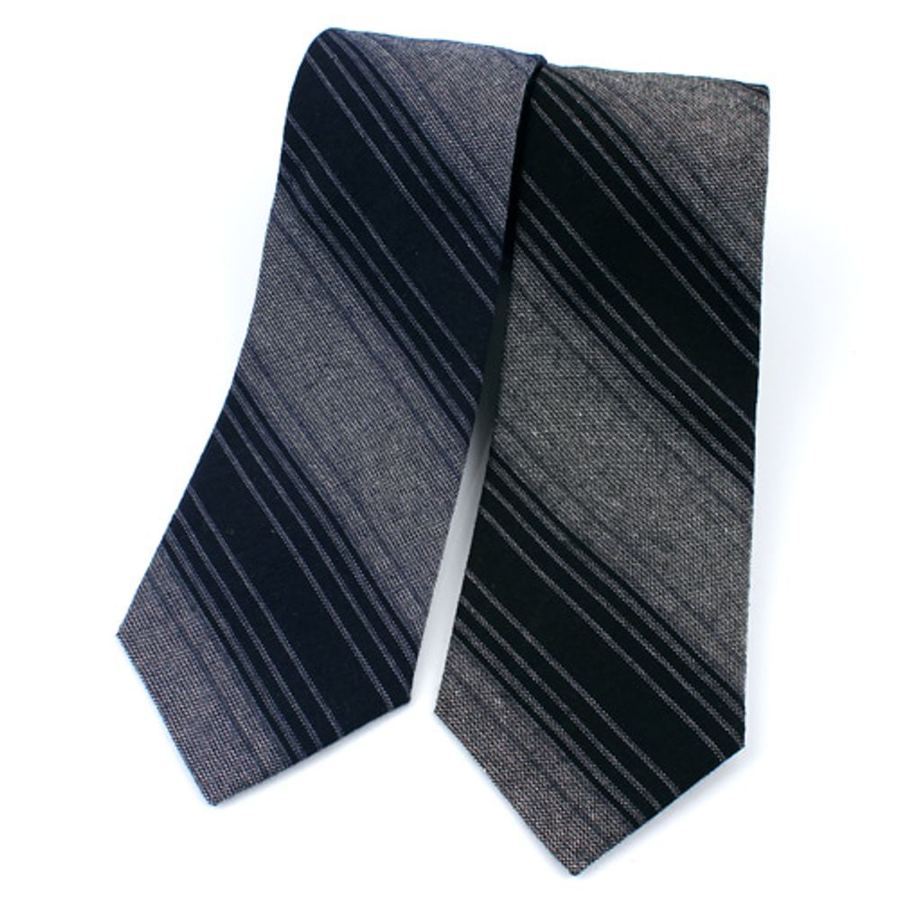 [MAESIO] KCT0155 Fashion Stripe NeckTie 8cm 2Color _ Men's Tie, Business Office Look, Wedding Party,Made in Korea,