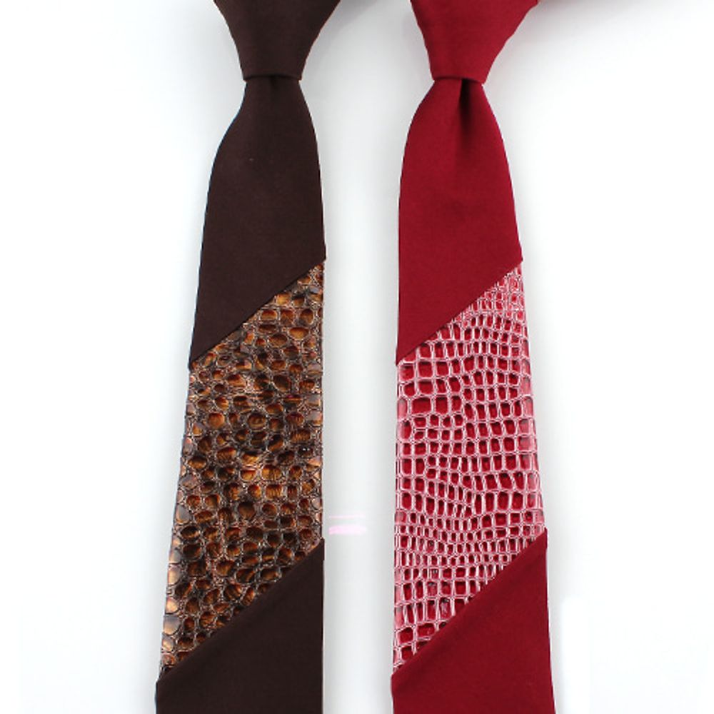 [MAESIO] MST1002 Fashion Patchwork NeckTie  7.5cm 2Color _ Men's Tie, Business Office Look, Wedding Party,Made in Korea,