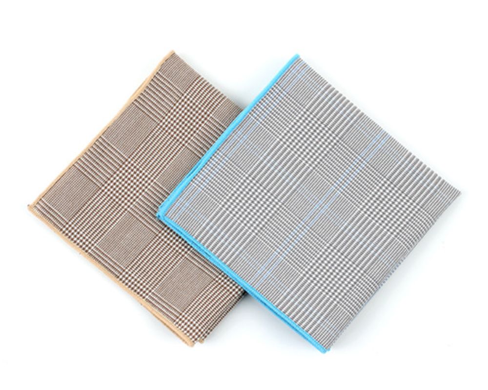 [MAESIO] KHC8016 Handkerchief Check_ Men's Handkerchief Mens Pocket Squares, Made in Korea