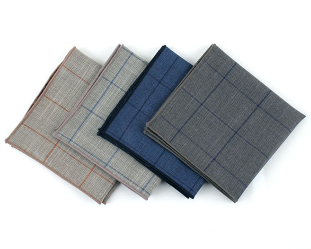 [MAESIO] KHC8031 Handkerchief Check_ Men's Handkerchief Mens Pocket Squares, Made in Korea
