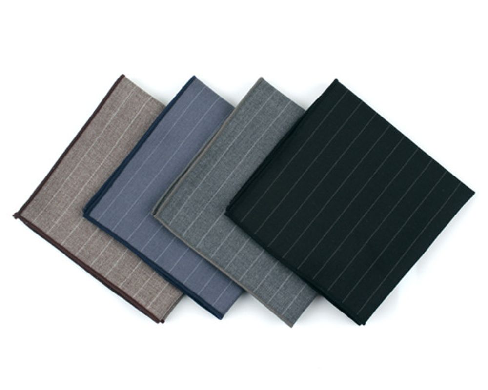 [MAESIO] KHC8034 Handkerchief Stripe_ Men's Handkerchief Mens Pocket Squares, Made in Korea