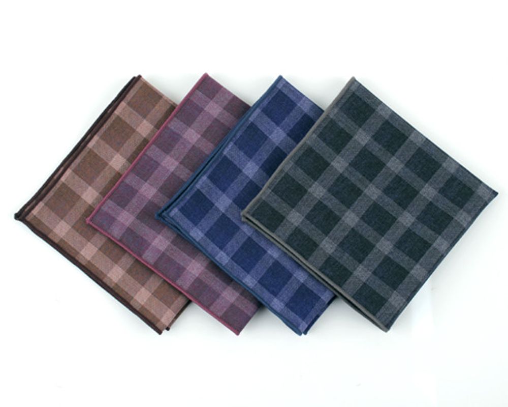 [MAESIO] KHC8046 Handkerchief Check_ Men's Handkerchief Mens Pocket Squares, Made in Korea