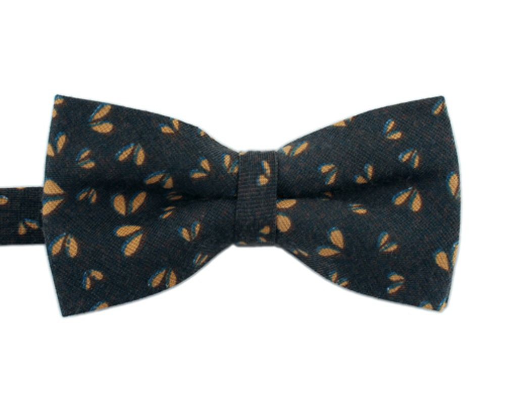 [MAESIO] BOW7175  BowTie   Character Wool Cotton Dark navy_ Pre-tied bow ties Formal Tuxedo for Adults & Children, For Men Boys, Business Prom Wedding Party, Made in Korea