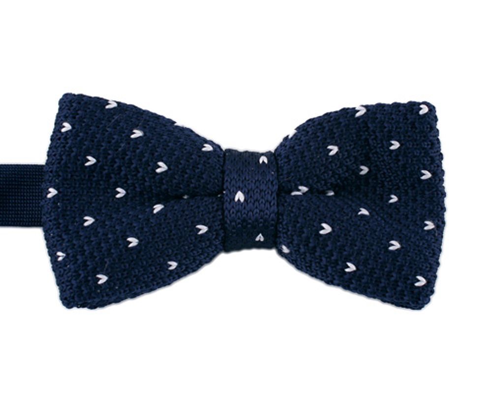 [MAESIO] BOW7194  BowTie dot knit navy _ Pre-tied bow ties Formal Tuxedo for Adults & Children, For Men Boys, Business Prom Wedding Party, Made in Korea