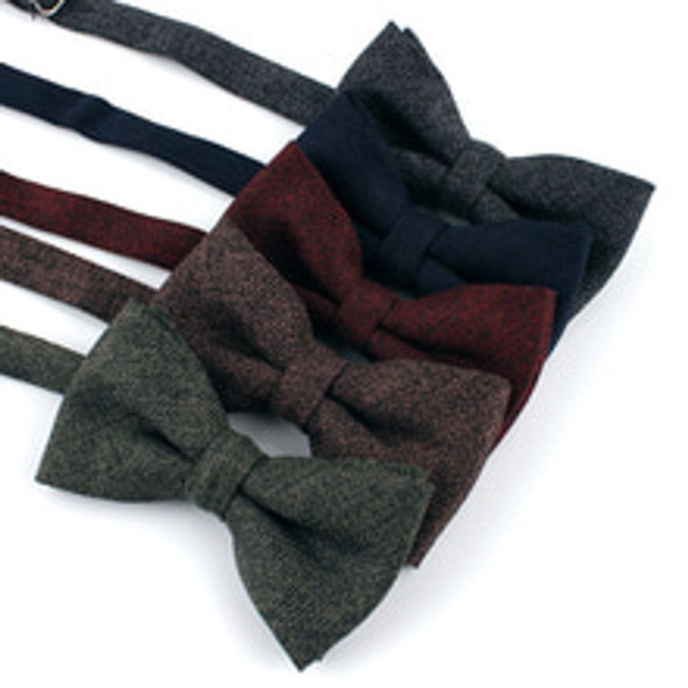 [MAESIO] BOW7263 Bow tie shading herringbone 5 colors , Cotton _ Made in KOREA