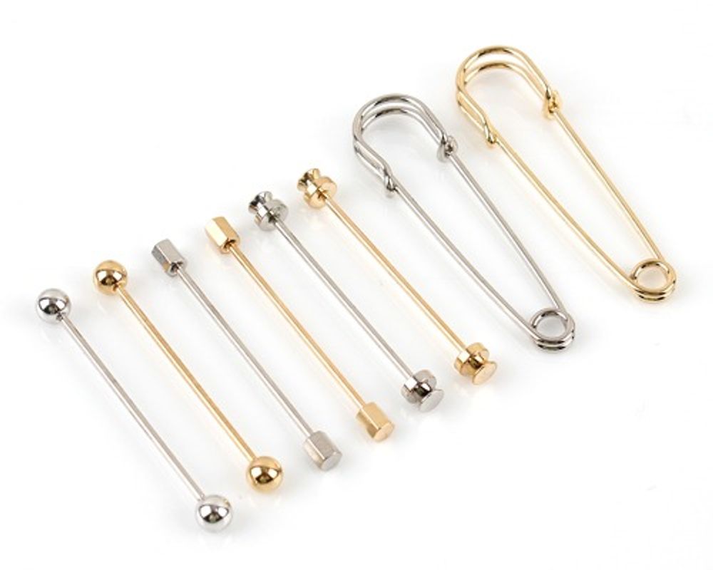 [MAESIO] KPC1009_ Collar Bar Pin for Men, Wedding Business Accessories, Steel Safety Pins Style Collar Bar, Nikel Plating, Gold 24 K Plating _ Made in KOREA