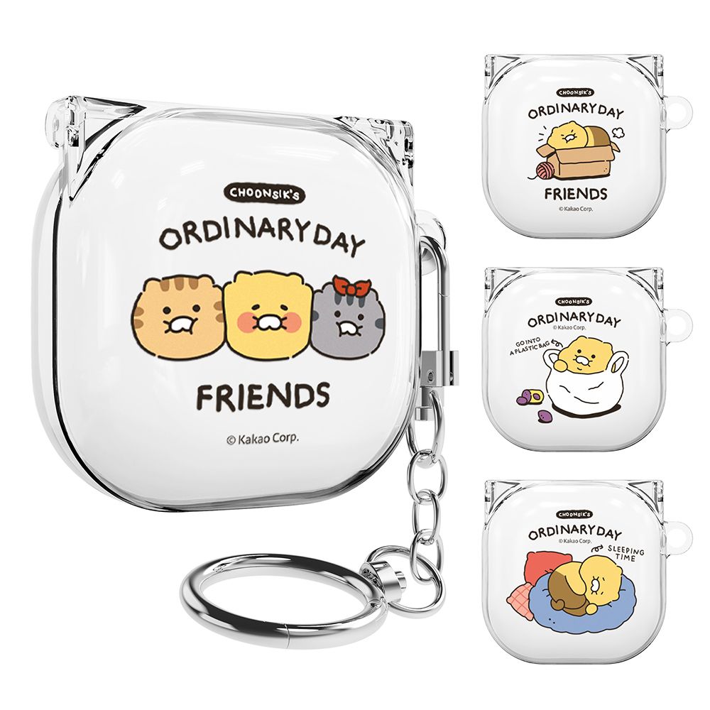  [S2B] Kakao Friends Choonsik Ordinary Day Galaxy Buds2Pro, Buds2,  Buds Live, Clean Case_ Made in Korea