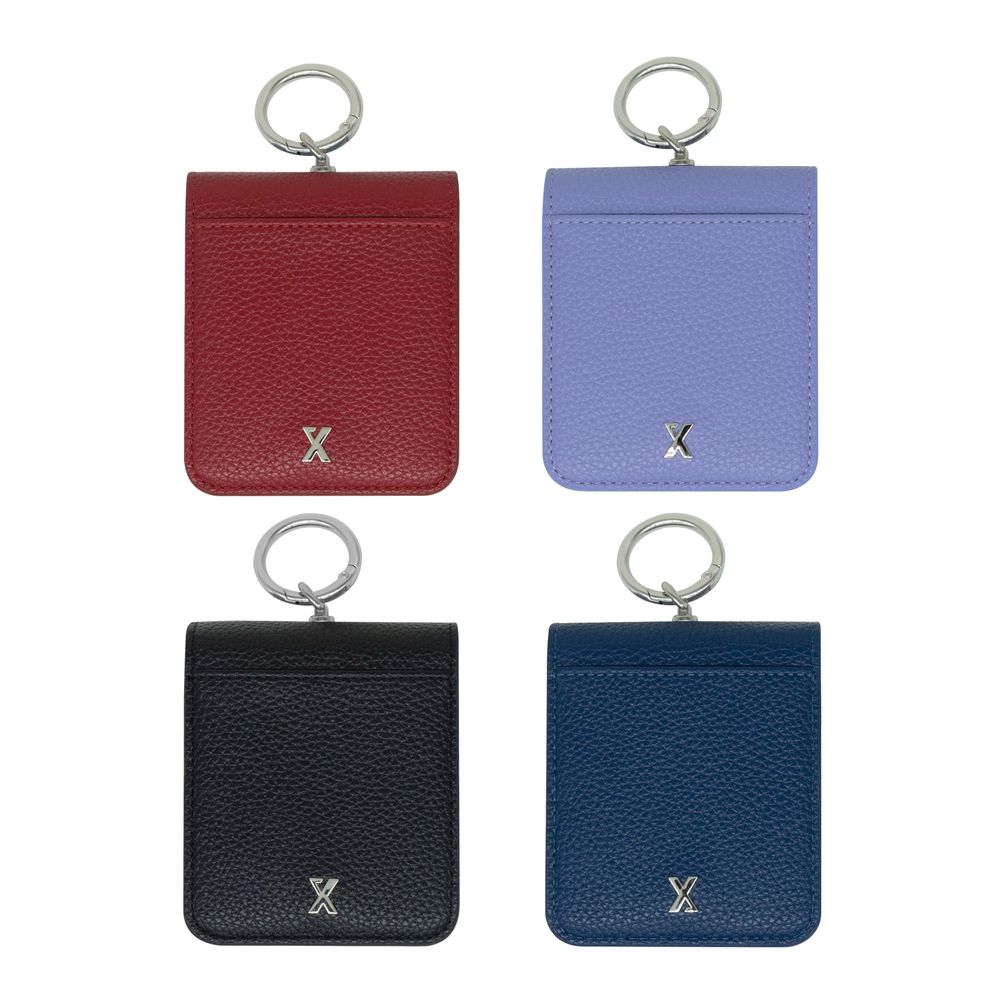 S2B Zexy Mia Diary Case Samsung Galaxy Z Flip6/7FE – Camera Cutout, Easy Finger Ring, Card Pocket, Anti-Detachment Sticker Included - Made in Korea