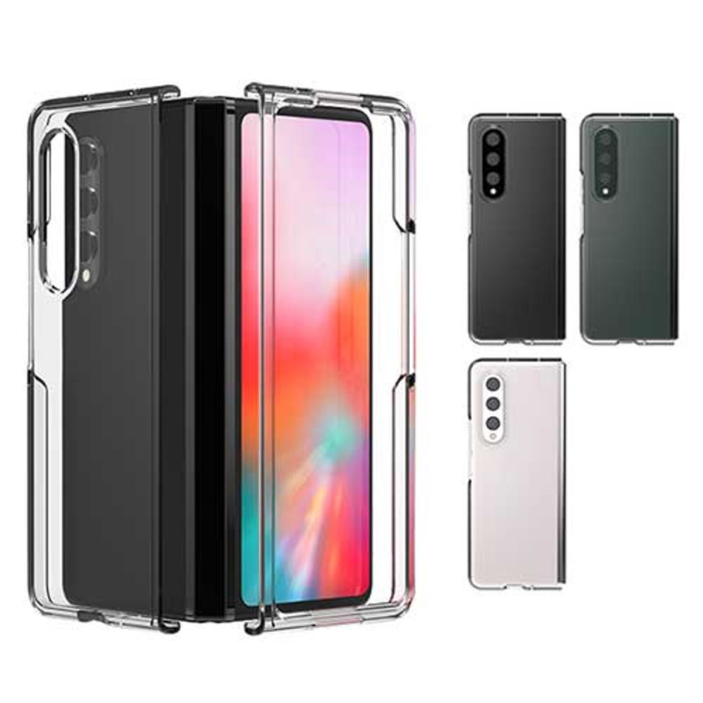 [S2B] Alpha Galaxy Z Fold4 Transparent Slim Case-Transparent Case, Hard Case, Wireless Charging-Made in Korea