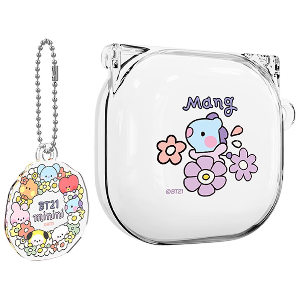 S2B] BT21 minini Happy flower Galaxy Buds2 Pro Buds Pro Live compatibility  Clear case