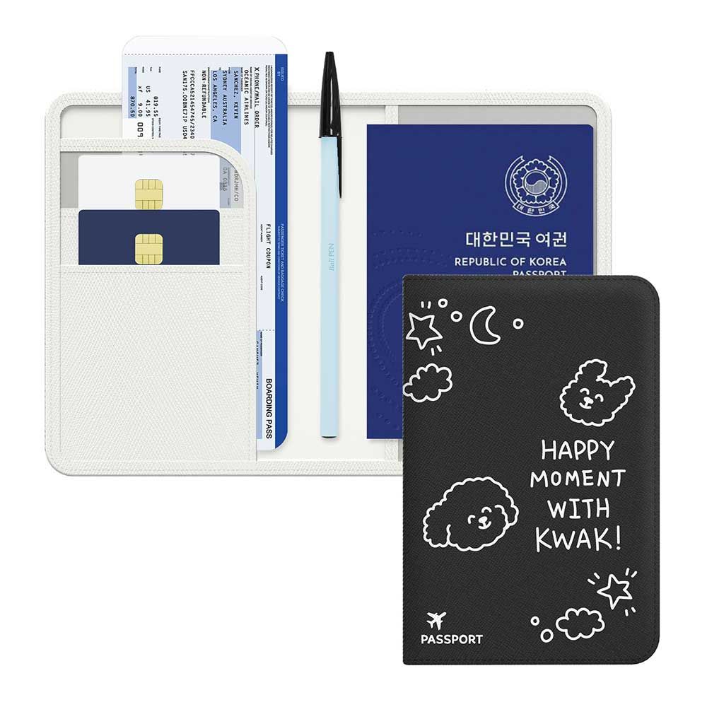 [S2B] Anti-skimming passport case-Passport Wallet Overseas Travel Supplies Gift RFID Blocking - Made in Korea