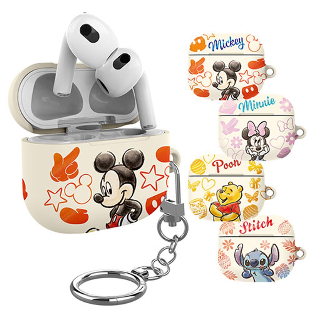 [S2B] DISNEY Sketch AirPod 3 Slim Case _ Disney Character,Wireless charging, convenient and slim AirPods 3 case_ Made in Korea