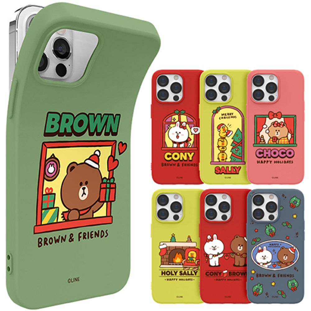 [S2B] LINE Friends Brown House Soft Case_Anti-shock, anti-scratch, Double structure, high-resolution printing_Made In Korea